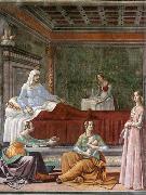 GHIRLANDAIO, Domenico Detail of Birth of St John the Baptist china oil painting reproduction